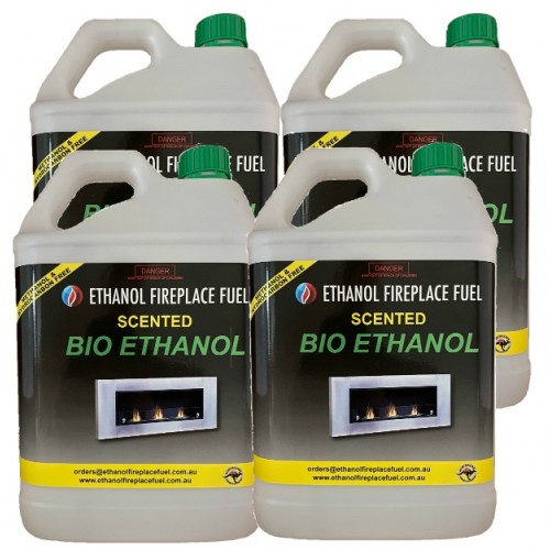 Scented Bioethanol Fireplace Fuel 4x5 Litres